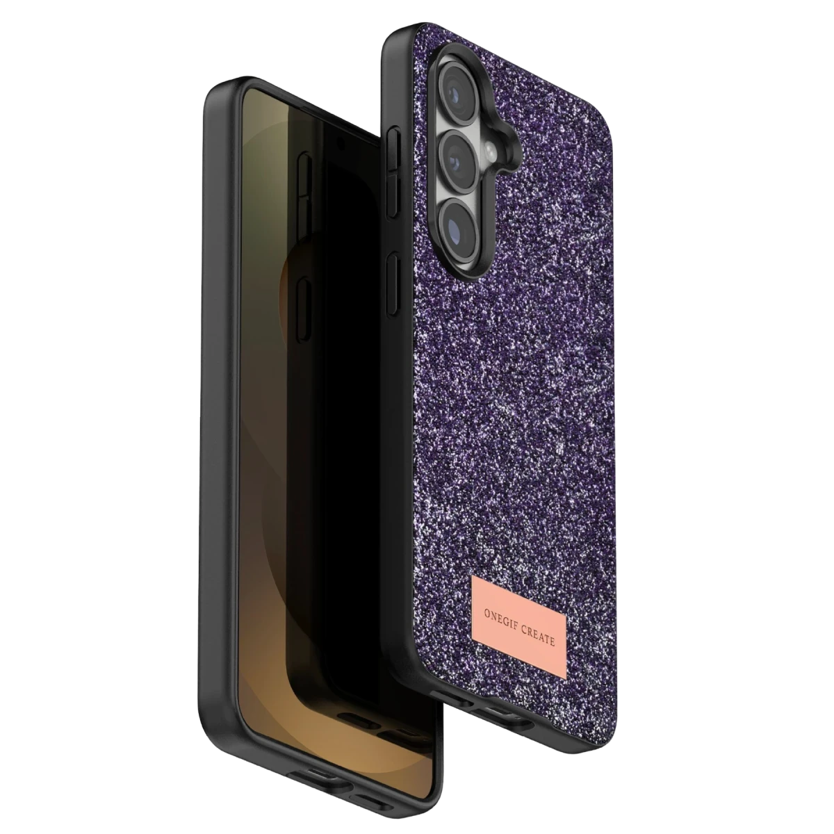 Onegif Samsung Galaxy S26 Plus Bright Simli Kapak - Derin Mor