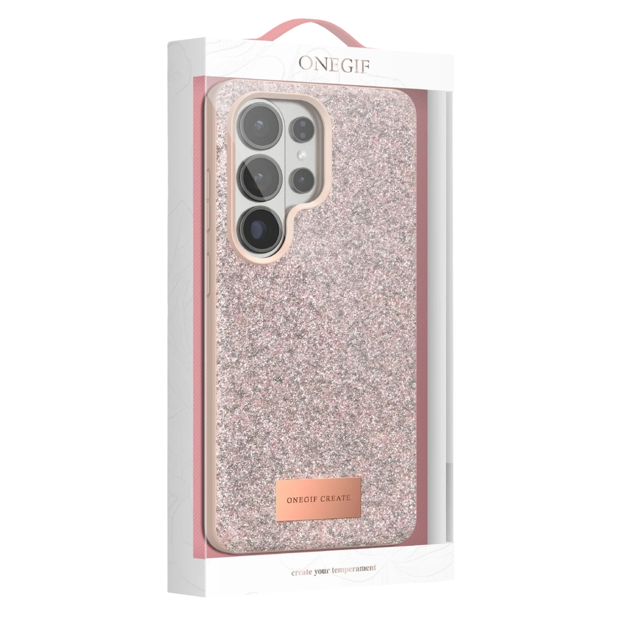 Onegif Samsung Galaxy S26 Ultra Bright Simli Kapak - Derin Mor