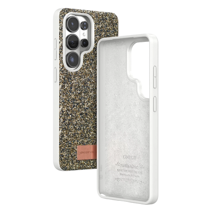 Onegif Samsung Galaxy S26 Ultra Bright Simli Kapak - Gold