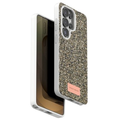 Onegif Samsung Galaxy S26 Ultra Bright Simli Kapak - Gold