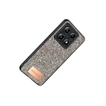 Onegif Xiaomi Mi 14T Pro Bright Simli Kapak - Gold