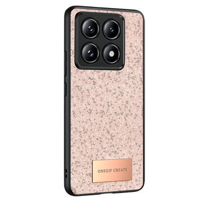 Onegif Xiaomi Mi 14T Pro Bright Simli Kapak - Pembe