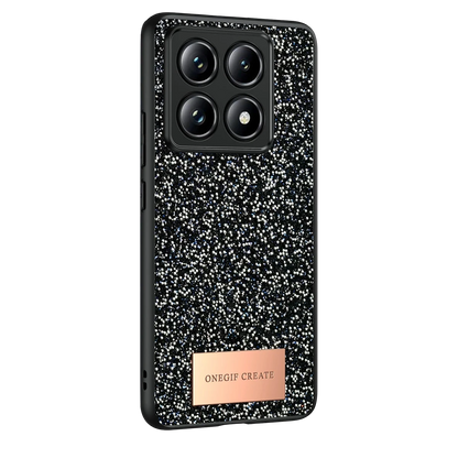 Onegif Xiaomi Mi 14T Pro Bright Simli Kapak - Siyah