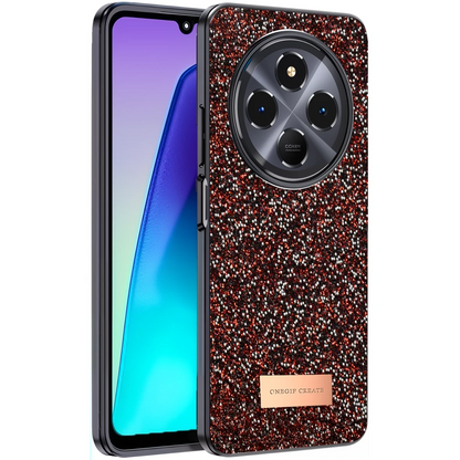 Onegif Xiaomi Redmi 14C Bright Simli Kapak - Derin Mor