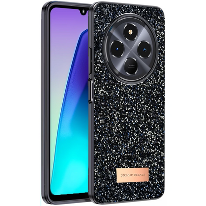 Onegif Xiaomi Redmi 14C Bright Simli Kapak - Siyah
