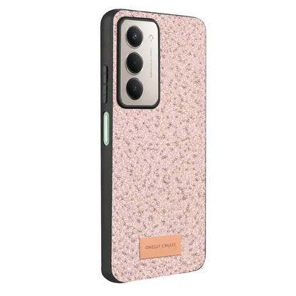 Onegif Xiaomi Redmi 15 4G Bright Simli Kapak - Pembe