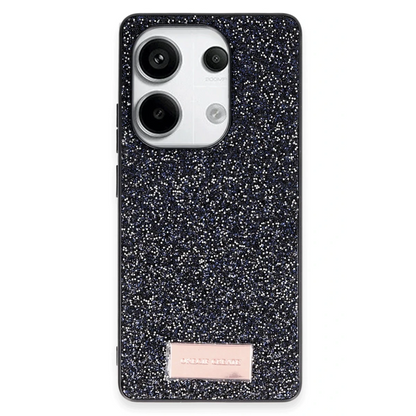 Onegif Xiaomi Redmi Note 13 Pro 4G Bright Simli Kapak - Siyah