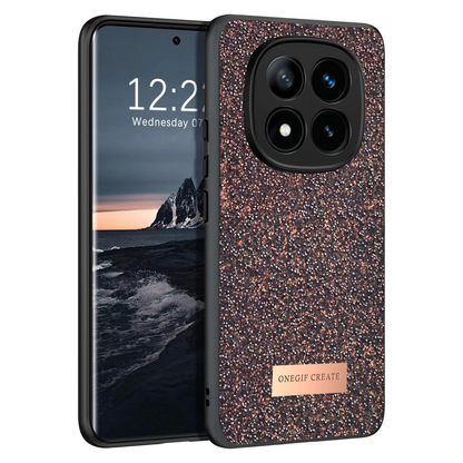 Onegif Xiaomi Redmi Note 14 Pro 4G Bright Simli Kapak - Derin Mor