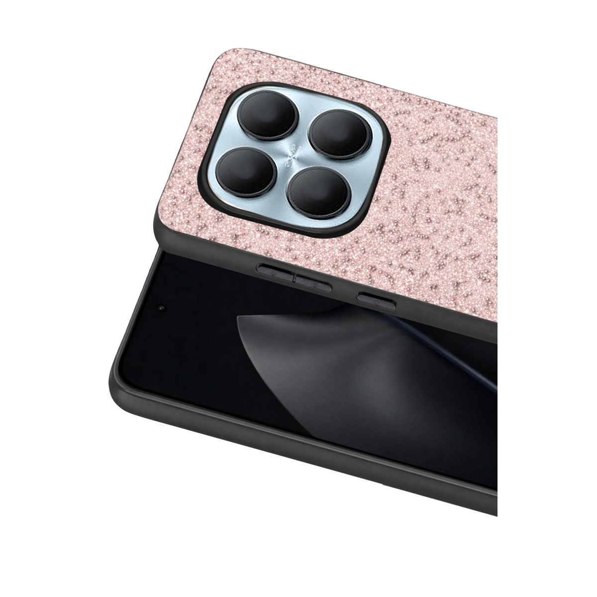 Onegif Xiaomi Redmi Note 15 Pro 5G Bright Simli Kapak - Pembe