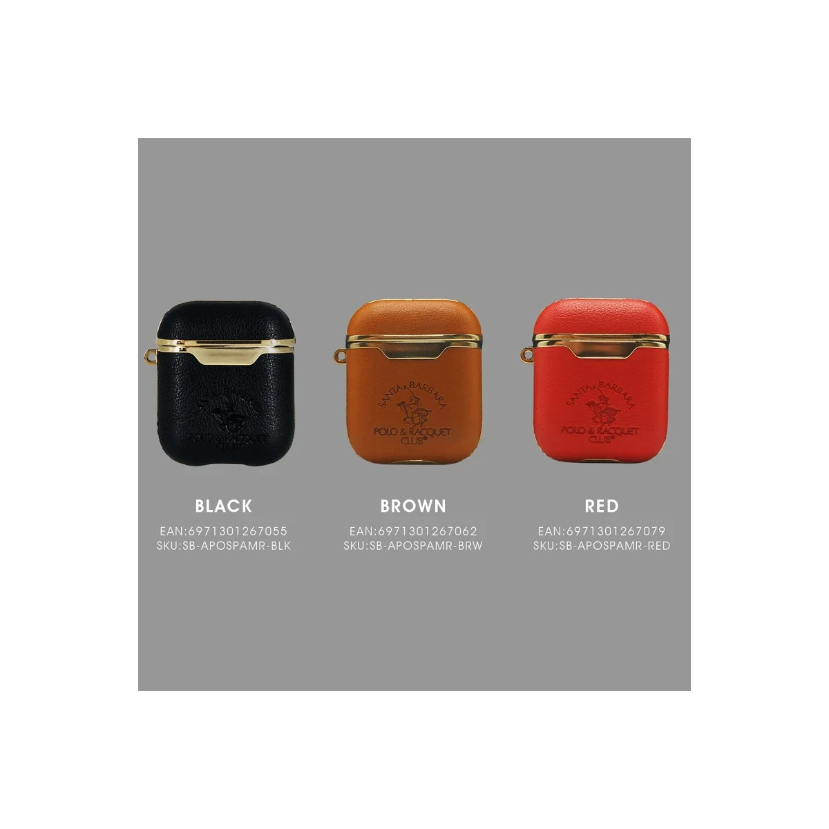 Santa Barbara Polo Racquet Club Apple Airpods (1.nesil) Amaury Kılıf - Kahverengi