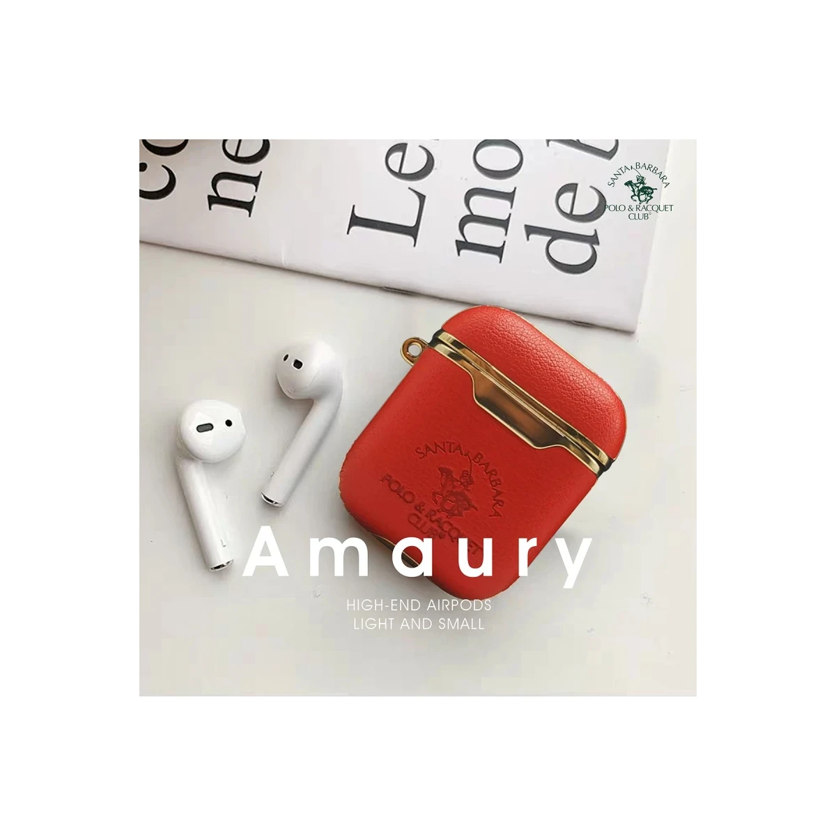 Santa Barbara Polo Racquet Club Apple Airpods 2 (2.nesil) Amaury Kılıf - Siyah
