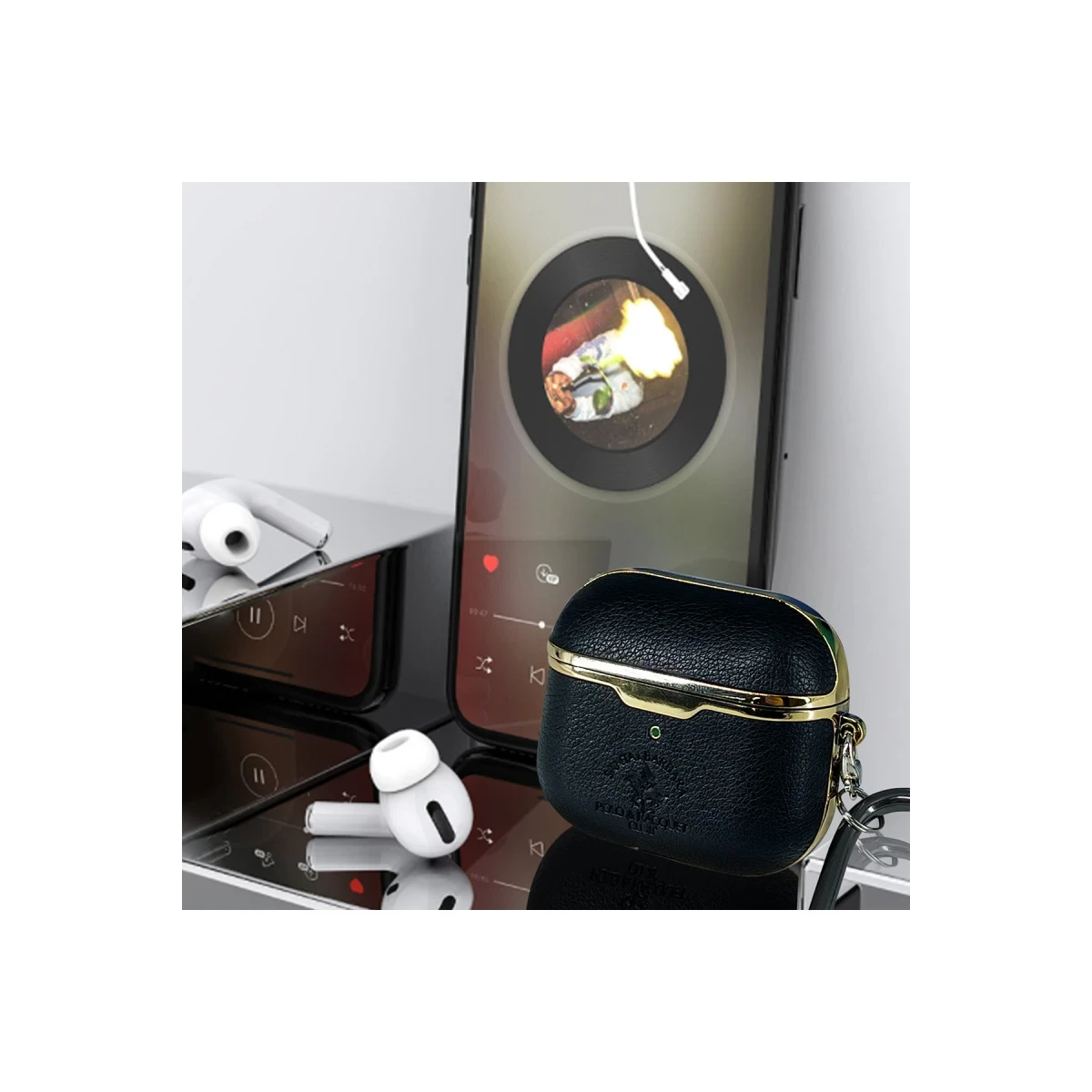 Santa Barbara Polo Racquet Club Apple Airpods 3 (3.nesil) Amaury Kılıf - Siyah