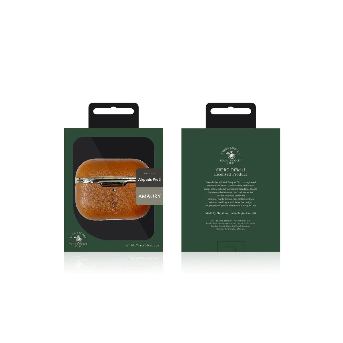 Santa Barbara Polo Racquet Club Apple Airpods Pro 2 (2.nesil) Amaury Kılıf - Kırmızı