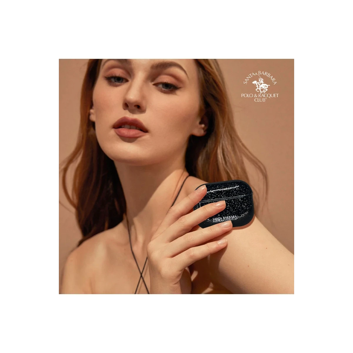 Santa Barbara Polo Racquet Club Apple Airpods Pro 2 (2.nesil) Aurora Simli Kılıf - Beyaz