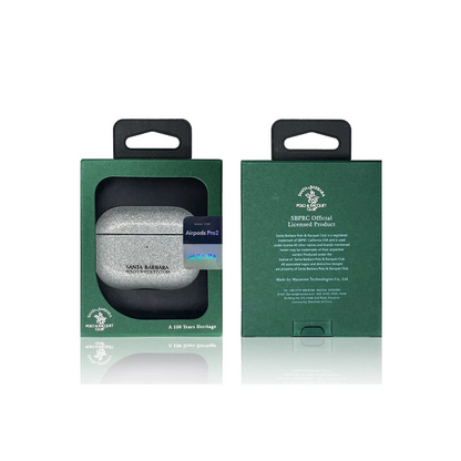 Santa Barbara Polo Racquet Club Apple Airpods Pro 2 (2.nesil) Aurora Simli Kılıf - Beyaz