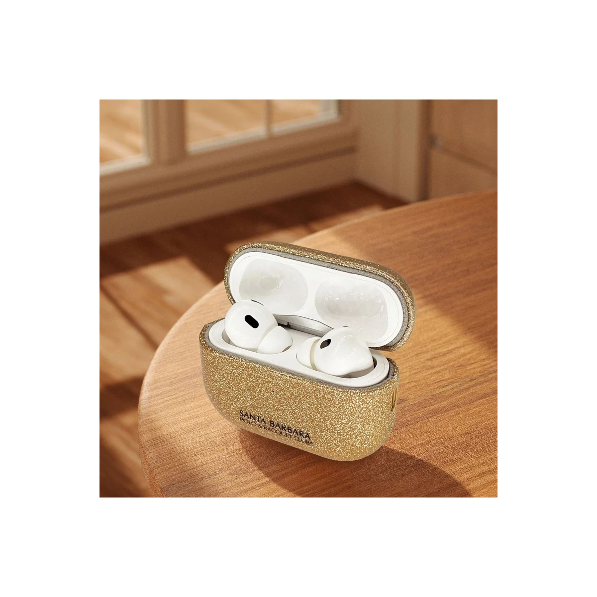 Santa Barbara Polo Racquet Club Apple Airpods Pro 2 (2.nesil) Aurora Simli Kılıf - Gümüş