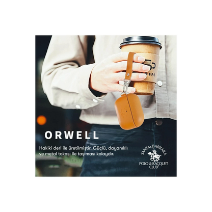 Santa Barbara Polo Racquet Club Apple Airpods Pro 2 (2.nesil) Orwell Kılıf - Kahverengi