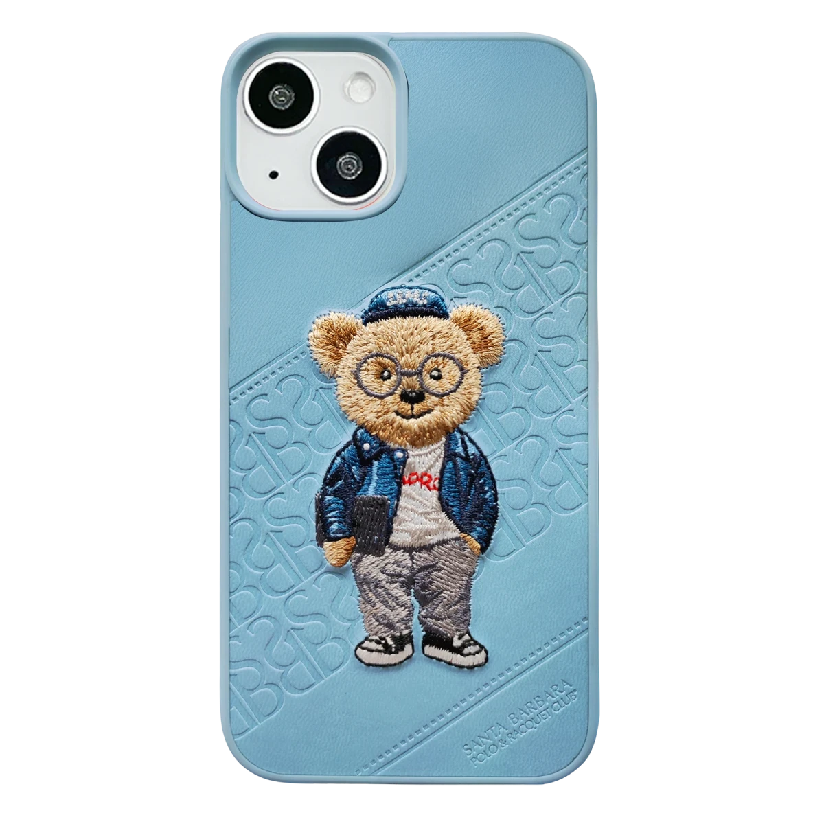 Santa Barbara Polo Racquet Club Apple iPhone 13 Crete Deri Kapak - Mavi