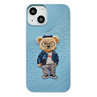 Santa Barbara Polo Racquet Club Apple iPhone 13 Crete Deri Kapak - Mavi