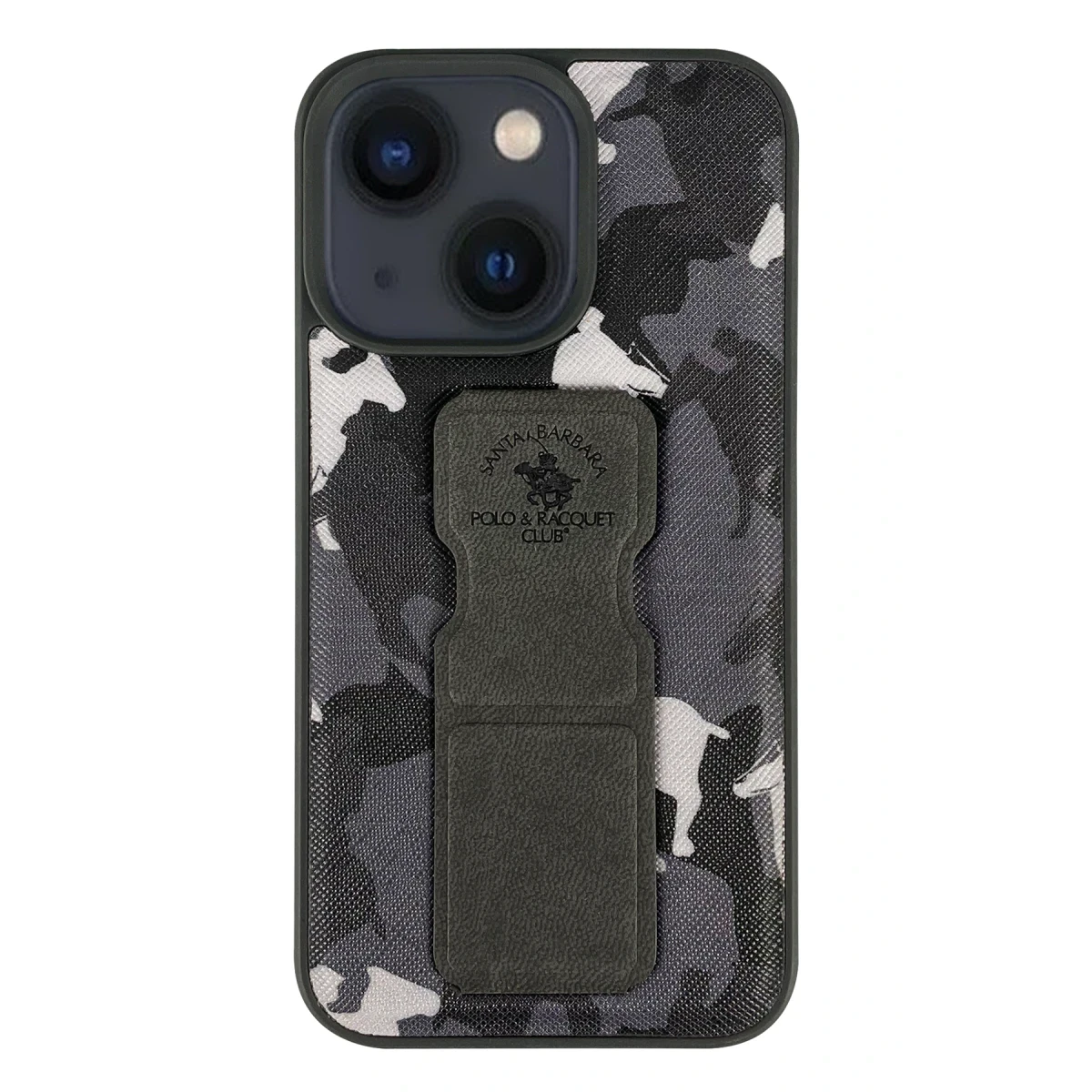 Santa Barbara Polo Racquet Club Apple iPhone 13 Enos Standlı Kapak - Gri