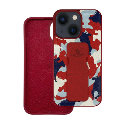 Santa Barbara Polo Racquet Club Apple iPhone 13 Enos Standlı Kapak - Kırmızı