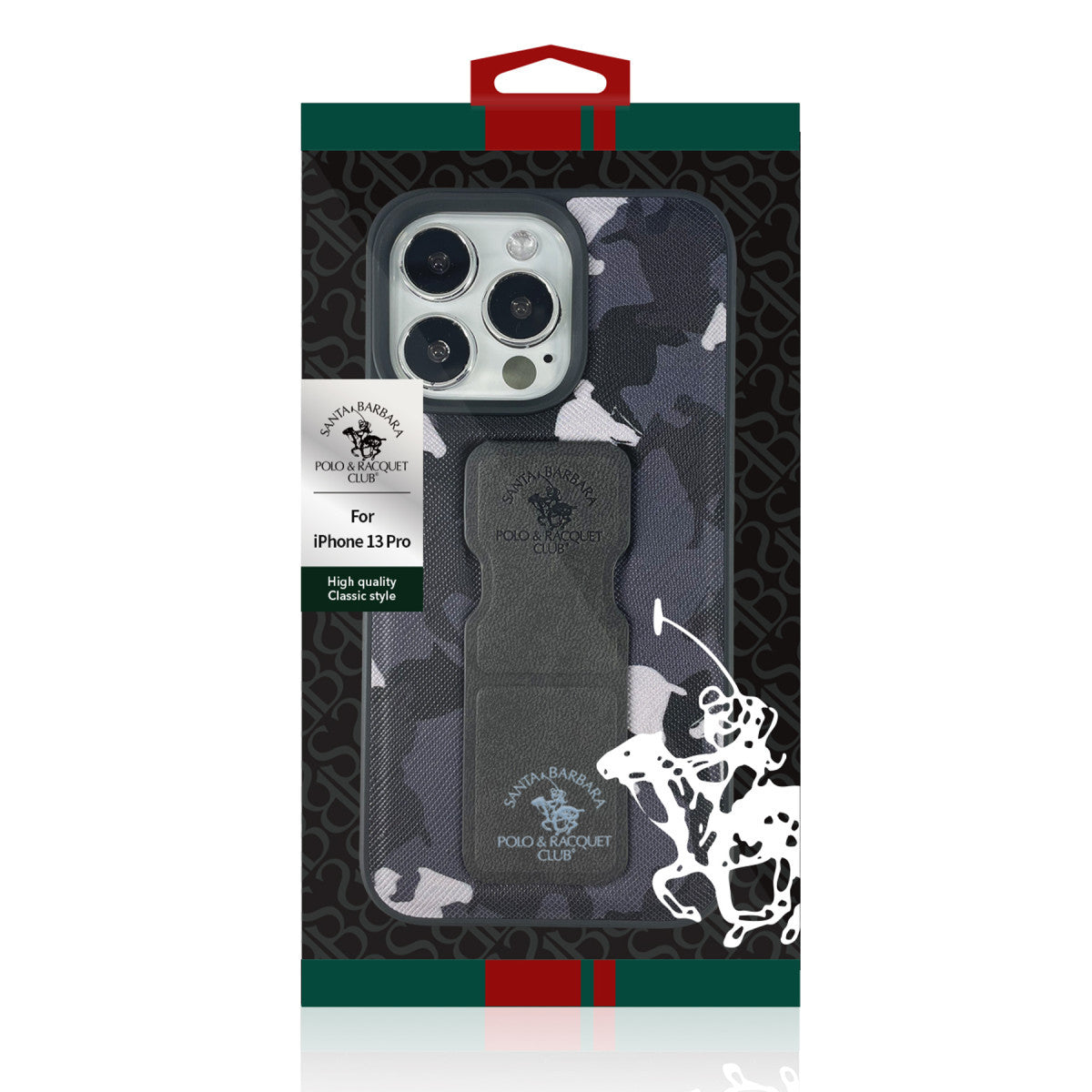 Santa Barbara Polo Racquet Club Apple iPhone 13 Enos Standlı Kapak
