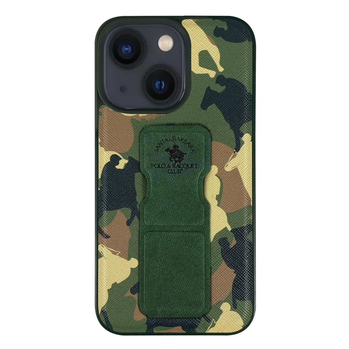 Santa Barbara Polo Racquet Club Apple iPhone 13 Enos Standlı Kapak - Yeşil