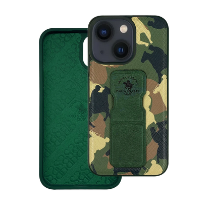 Santa Barbara Polo Racquet Club Apple iPhone 13 Enos Standlı Kapak - Yeşil