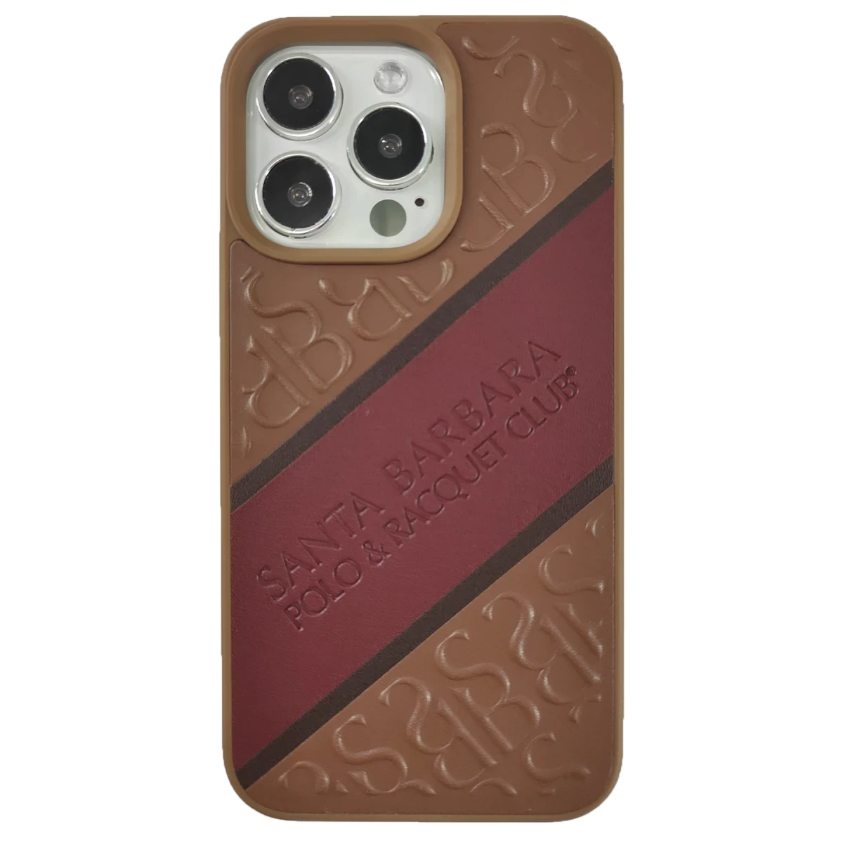Santa Barbara Polo Racquet Club Apple iPhone 13 Franco Deri Kapak - Kahverengi
