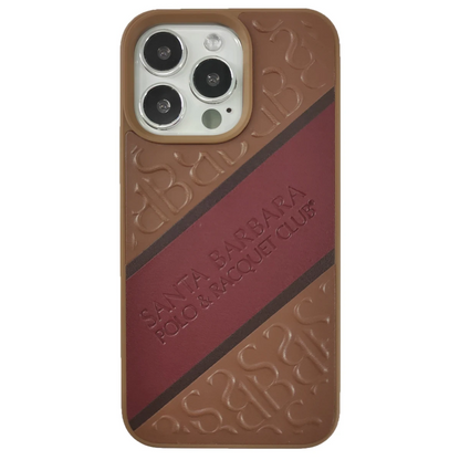 Santa Barbara Polo Racquet Club Apple iPhone 13 Franco Deri Kapak - Kahverengi