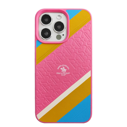 Santa Barbara Polo Racquet Club Apple iPhone 13 Franco Deri Kapak - Pembe