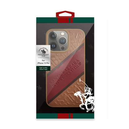 Santa Barbara Polo Racquet Club Apple iPhone 13 Franco Deri Kapak - Pembe