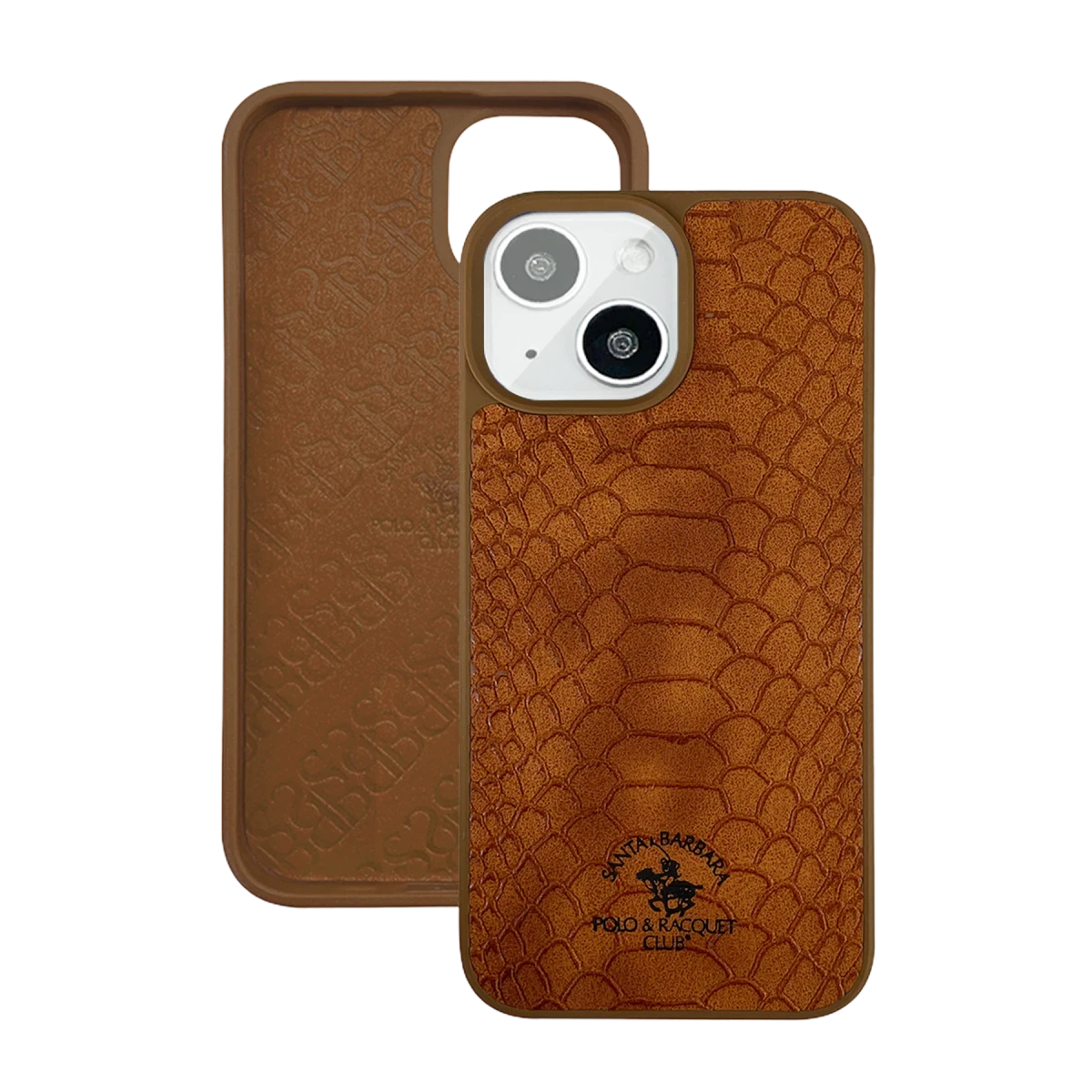 Santa Barbara Polo Racquet Club Apple iPhone 13 Knight Deri Kapak - Kahverengi