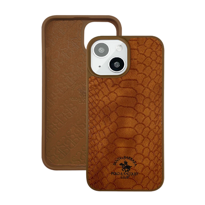 Santa Barbara Polo Racquet Club Apple iPhone 13 Knight Deri Kapak - Kahverengi