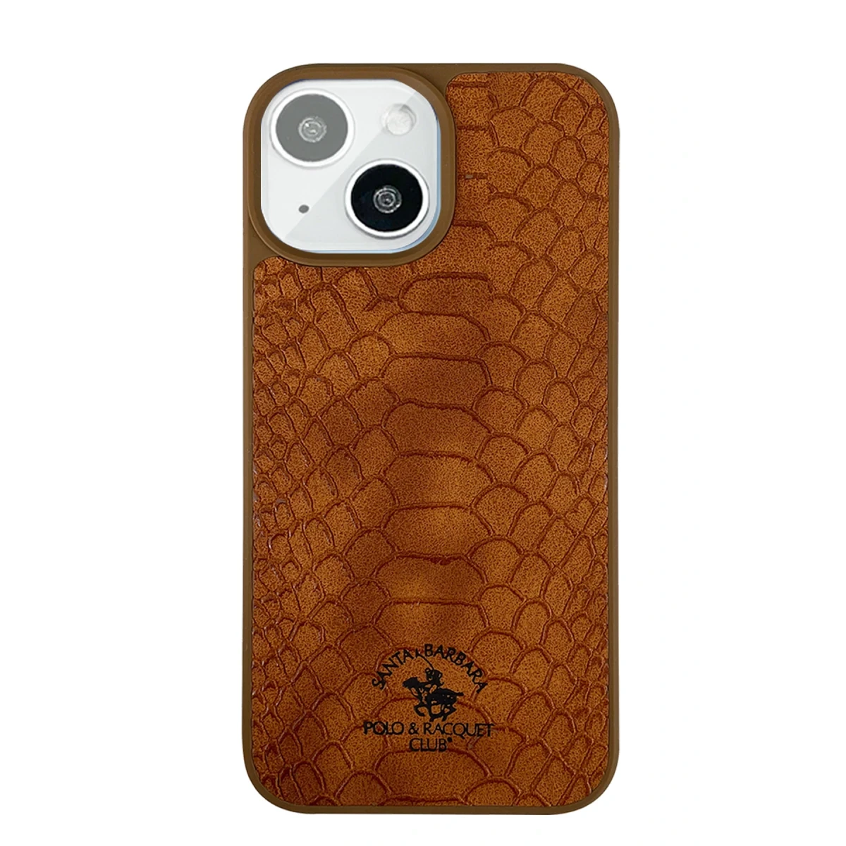 Santa Barbara Polo Racquet Club Apple iPhone 13 Knight Deri Kapak - Kahverengi