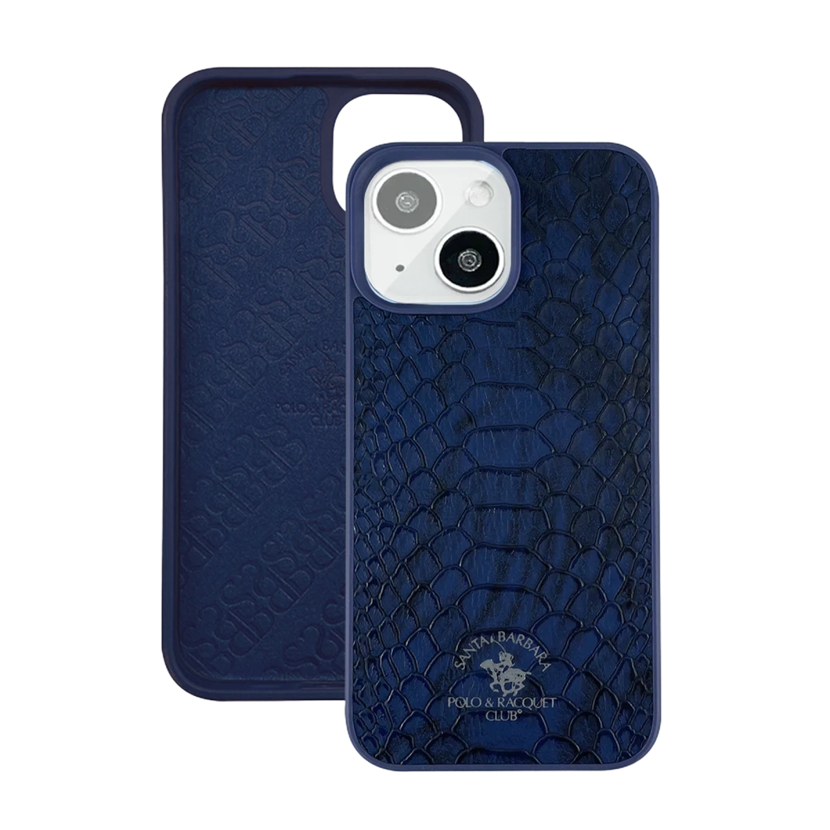 Santa Barbara Polo Racquet Club Apple iPhone 13 Knight Deri Kapak - Lacivert