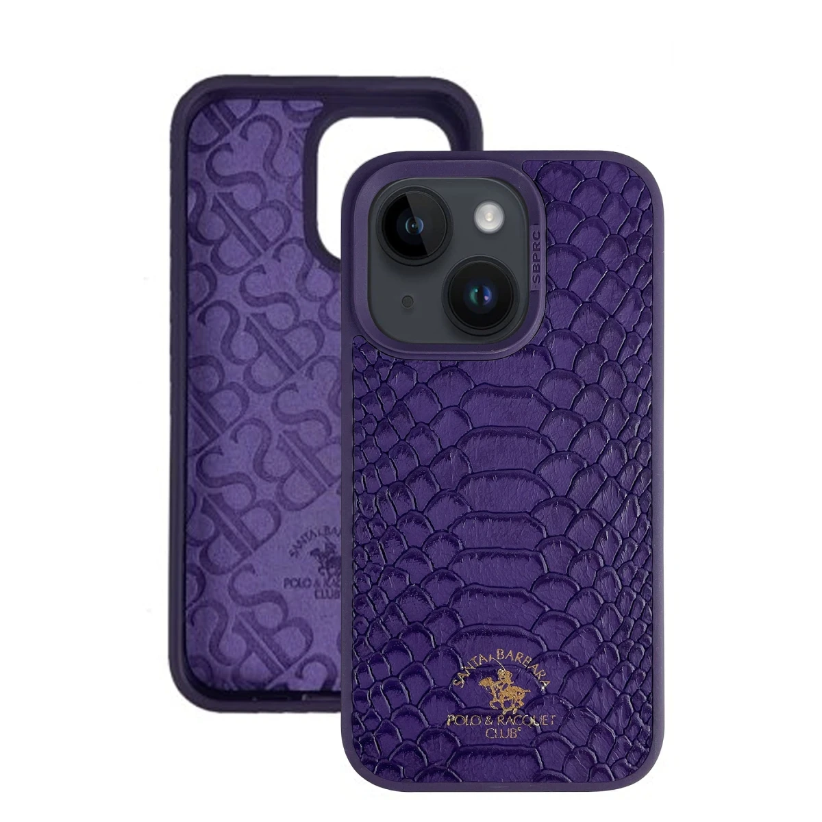 Santa Barbara Polo Racquet Club Apple iPhone 13 Knight Deri Kapak - Mor
