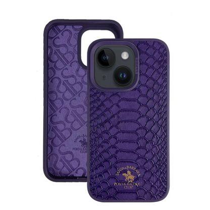 Santa Barbara Polo Racquet Club Apple iPhone 13 Knight Deri Kapak - Mor