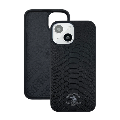 Santa Barbara Polo Racquet Club Apple iPhone 13 Knight Deri Kapak - Siyah