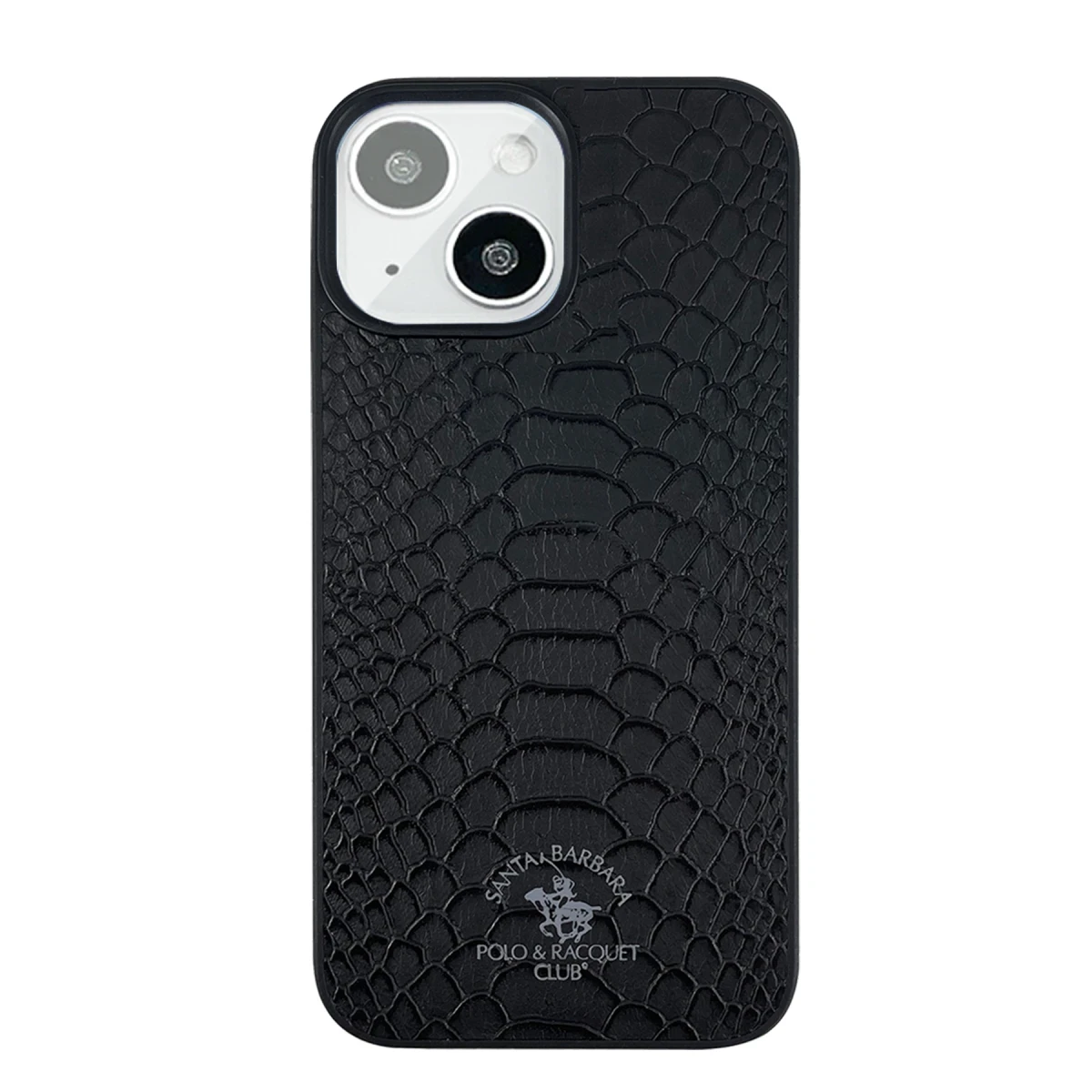 Santa Barbara Polo Racquet Club Apple iPhone 13 Knight Deri Kapak - Siyah