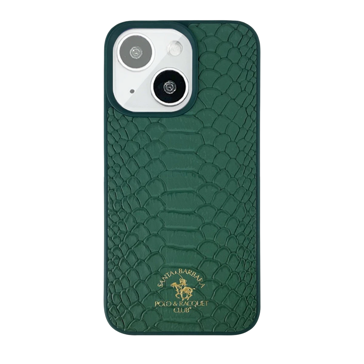 Santa Barbara Polo Racquet Club Apple iPhone 13 Knight Deri Kapak - Yeşil