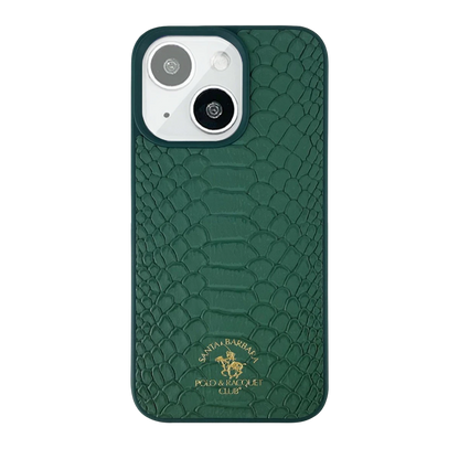 Santa Barbara Polo Racquet Club Apple iPhone 13 Knight Deri Kapak - Yeşil