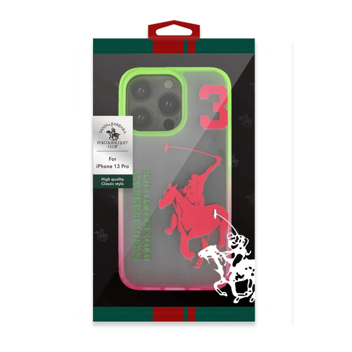 Santa Barbara Polo Racquet Club Apple iPhone 13 Pro Craig Kapak - Kırmızı