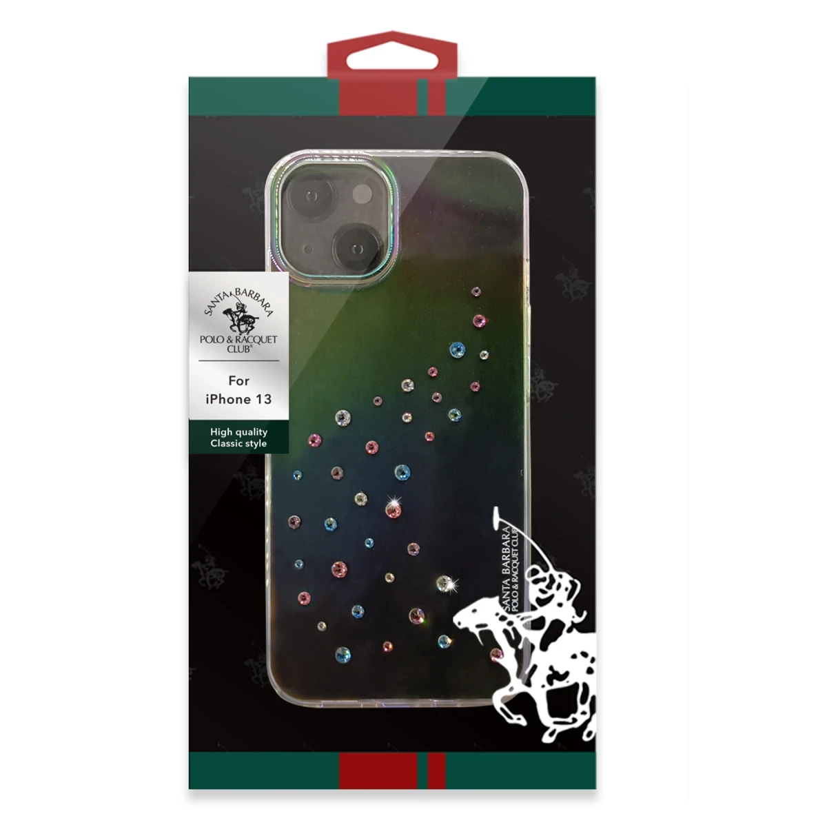 Santa Barbara Polo Racquet Club Apple iPhone 13 Pro Max Adela Kapak - Rainbow