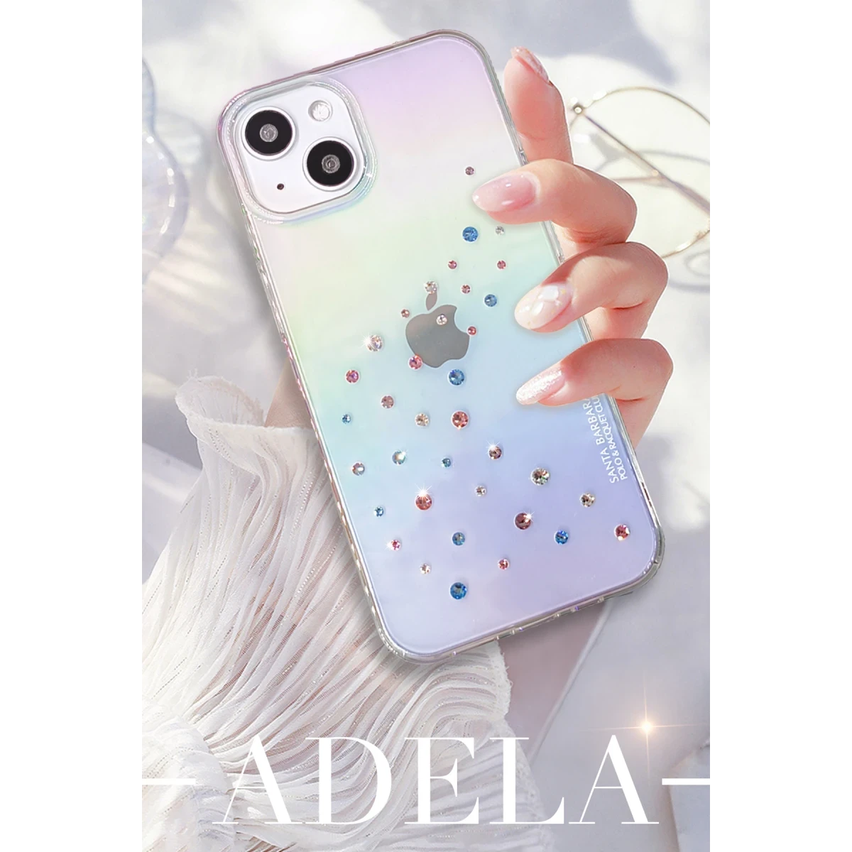 Santa Barbara Polo Racquet Club Apple iPhone 13 Pro Max Adela Kapak - Rainbow
