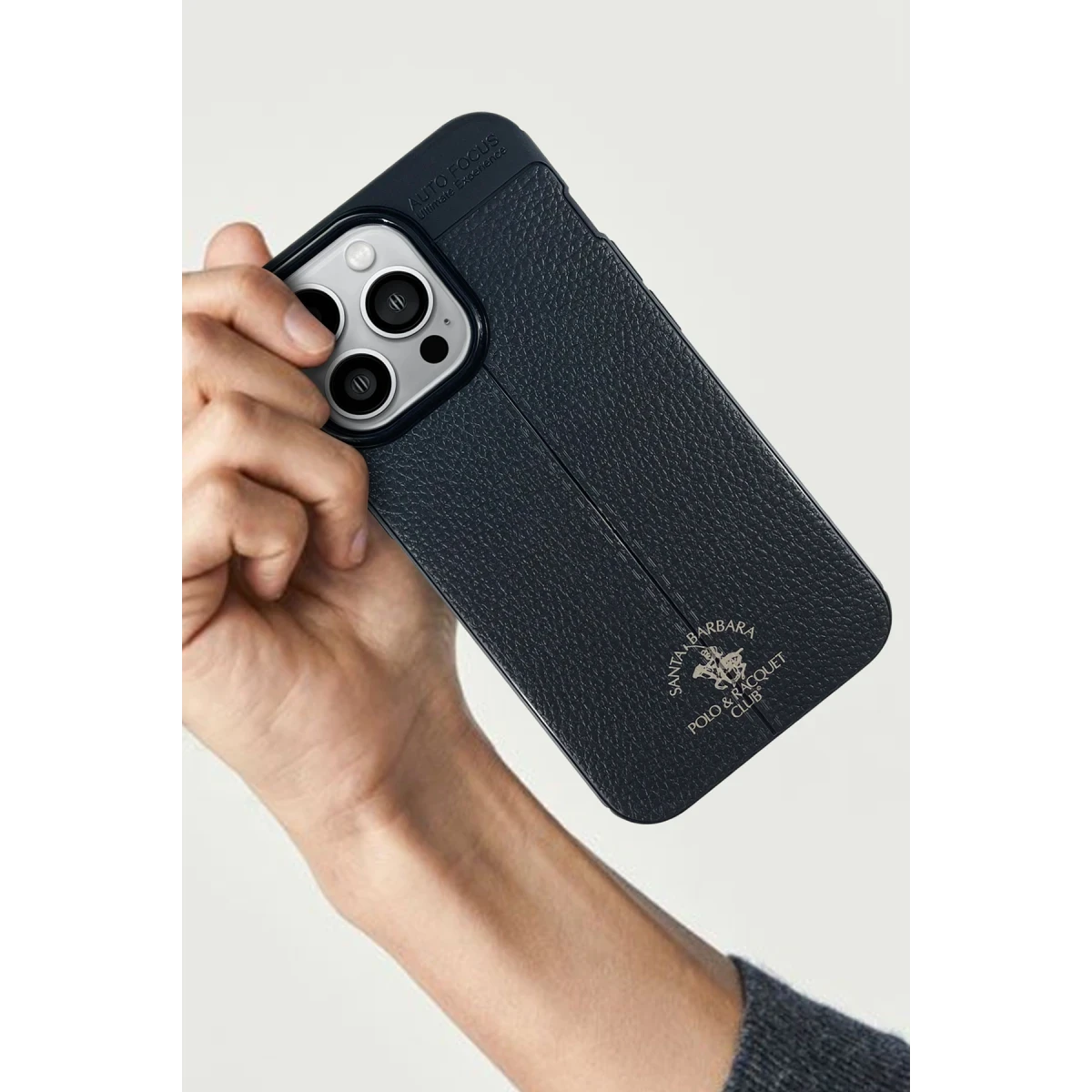 Santa Barbara Polo Racquet Club Apple iPhone 13 Pro Max Patton Kapak - Siyah