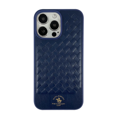 Santa Barbara Polo Racquet Club Apple iPhone 13 Pro Max Ravel Deri Kapak - Lacivert