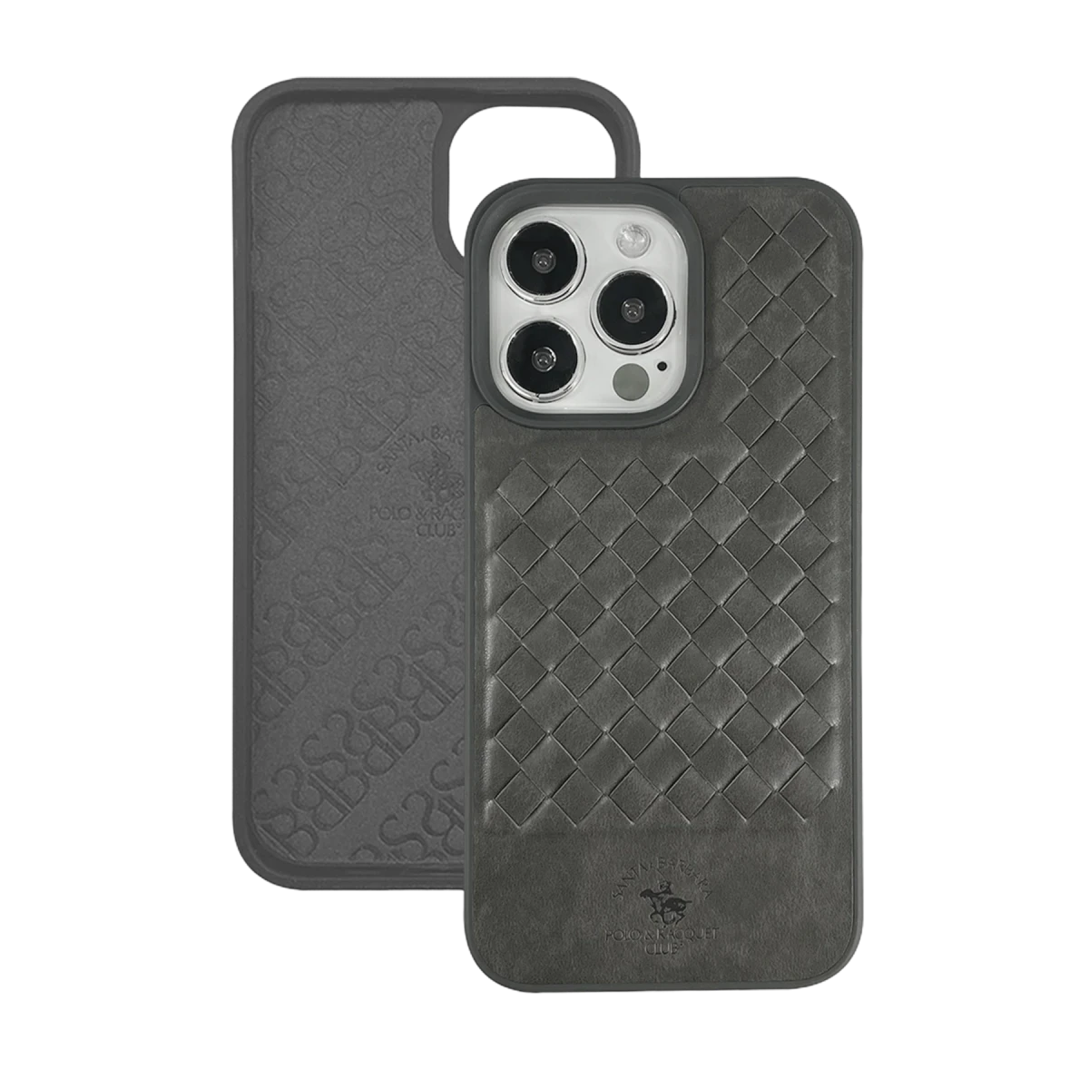 Santa Barbara Polo Racquet Club Apple iPhone 13 Pro Max Ravel Deri Kapak - Yeşil