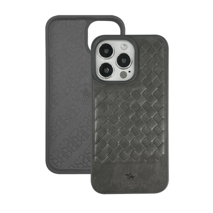 Santa Barbara Polo Racquet Club Apple iPhone 13 Pro Max Ravel Deri Kapak - Yeşil
