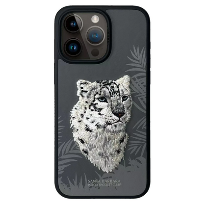 Santa Barbara Polo Racquet Club Apple iPhone 13 Pro Max Savanna Kapak - Snow Leopard Gri